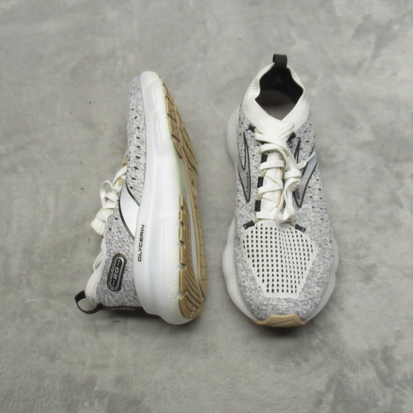 Brooks Shoes - Brooks Women 8.5B Shoes Gray Glycerin 20 StealthFit Running Lightweight Sneakers